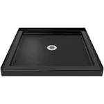 DreamLine Slimline 36" x 36" Single Threshold Shower Base - Black