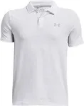 Under Armour Performance Boys Golf Polo, White 100 / L