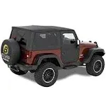 2013 Jeep Wrangler Half Door - Black diamond, Direct Fit, Set of 2 51798-35 by Bestop®