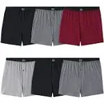 Fruit of The Loom Men's Knit Boxers, Assorted 6 Pack