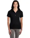 Jerzees 437W - Ladies SpotShield Jersey Polo Black - L