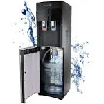 MegaChef Instant Hot Cold Water Dispenser Bottom Loading Stainless Door 5 Gal.