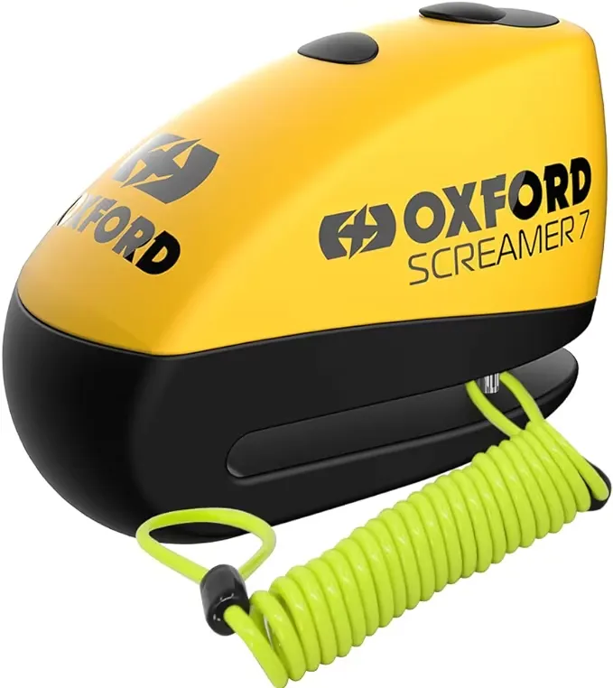 Oxford Screamer 7 Alarm Disc Lock (Black)