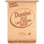 Domino Light Brown Sugar 50lb. Bag