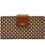 Fossil Women's Logan RFID Tab Clutch - Brown