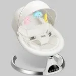 HARPPA Electric Baby Swing, Bluetooth Speaker, Remote Control, Gray