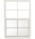 Shed Window 18" W x 27" H, Flush Mount White for Sheds, Playhouses, and Chicken Coops 1 PK (W1827W-BX1)