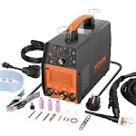 VEVOR 210Amp TIG Welder 110/220V Dual Voltage HF TIG/Stick/Clean 3 in 1 Welder w/ Pulse, IGBT Inverter & Torch, Digital Arc Welding Machine for