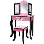 Teamson Kids - Leopard Vanity Table & Stool Set