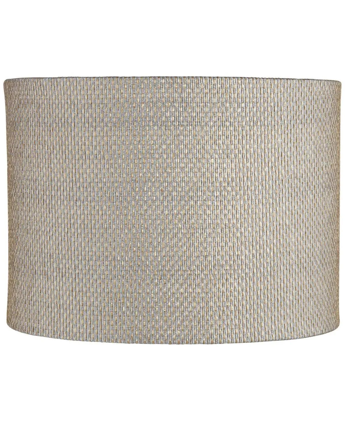 Gray and Gold Plastic Weave Drum Shade 15x15x11 (Spider) | www.lampsplus.com