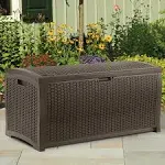 Suncast 73 Gallon Wicker Resin Deck Box