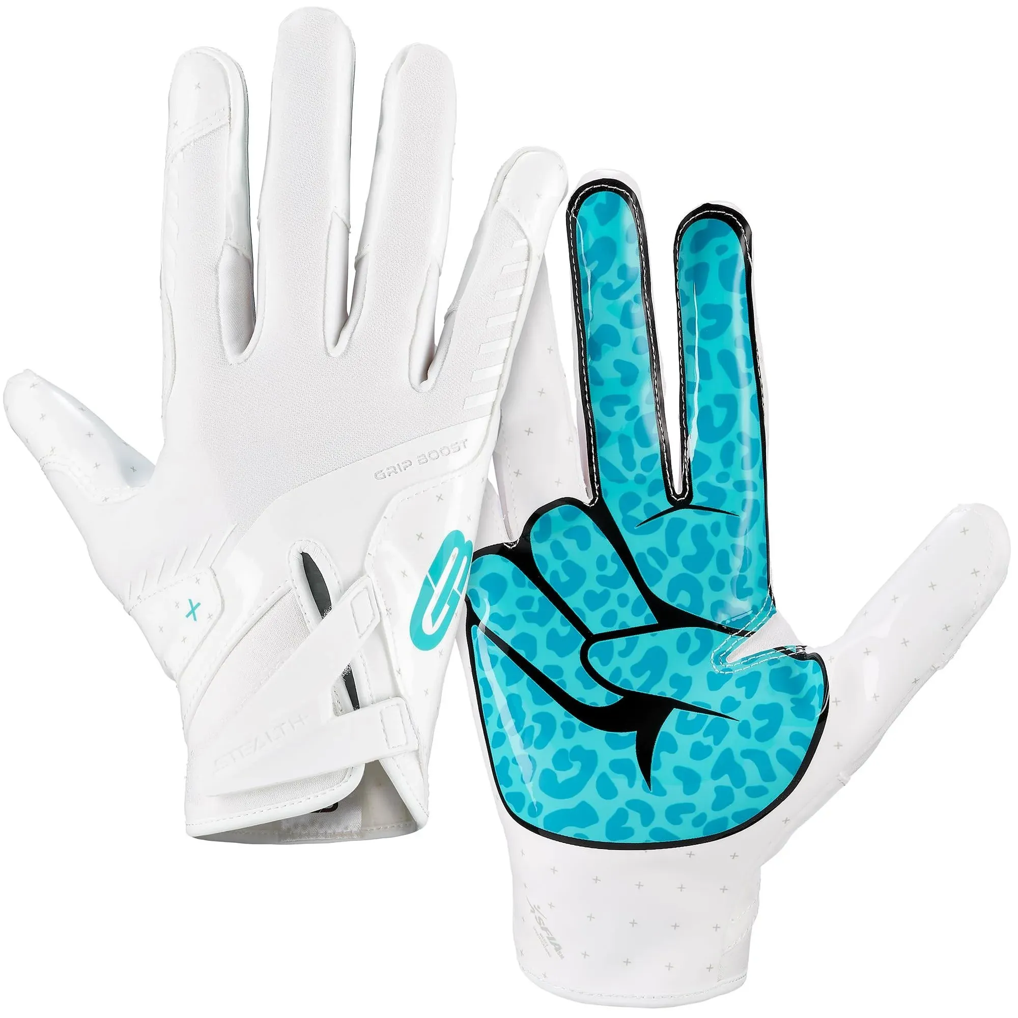 Grip Boost Peace Stealth 6.0 Football Gloves