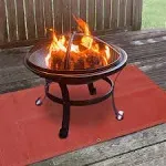 Fire Pit Mat—Silicone stove fire mat，Retardant | Fireproof | Heat Resistant，E...