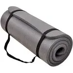 BalanceFrom GoCloud 1" Extra Thick Exercise Yoga Mat with Carrying Strap