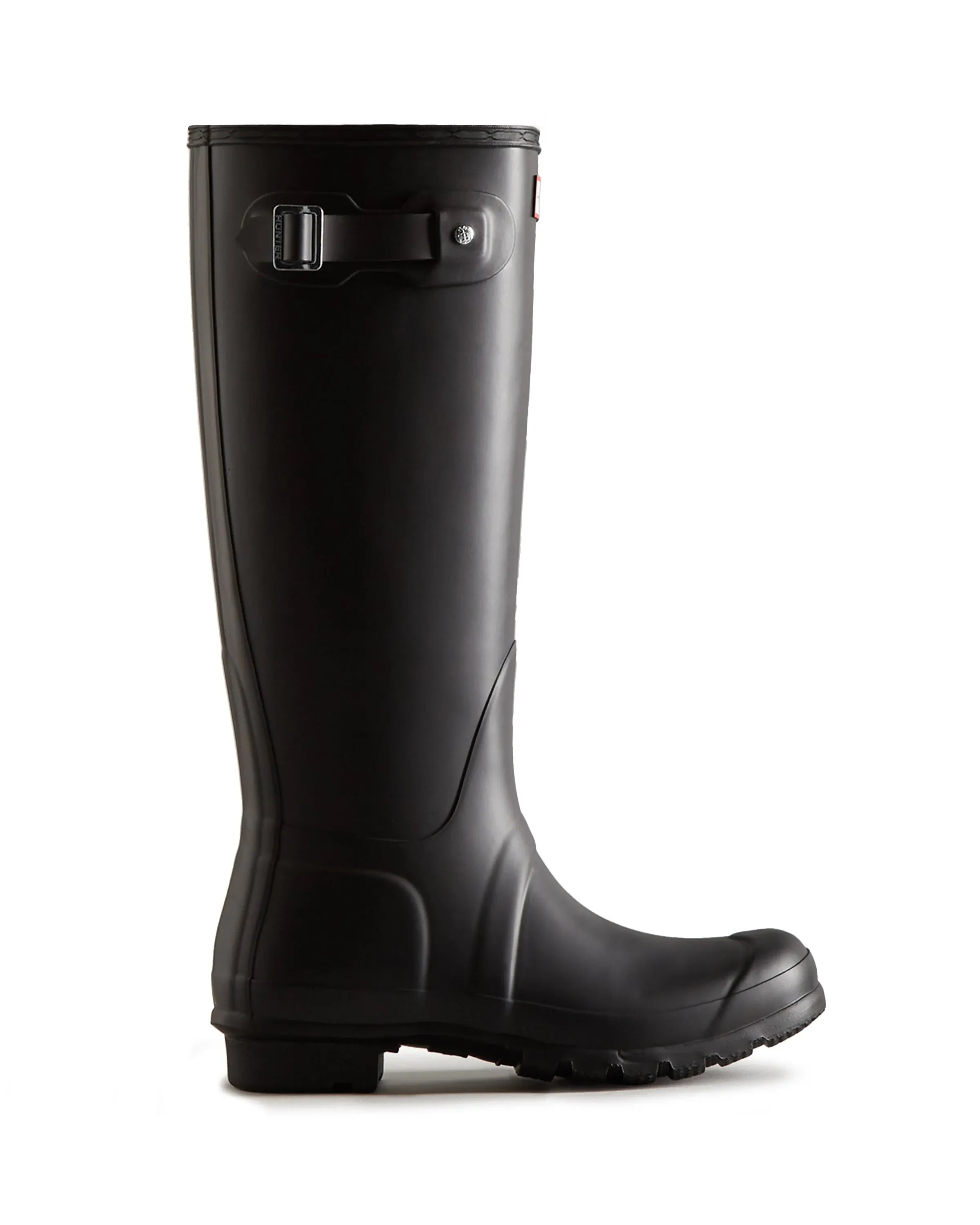 Hunter Womens Black Rubber Rain BOOTS Original Tall 10 Med Wft1000rma