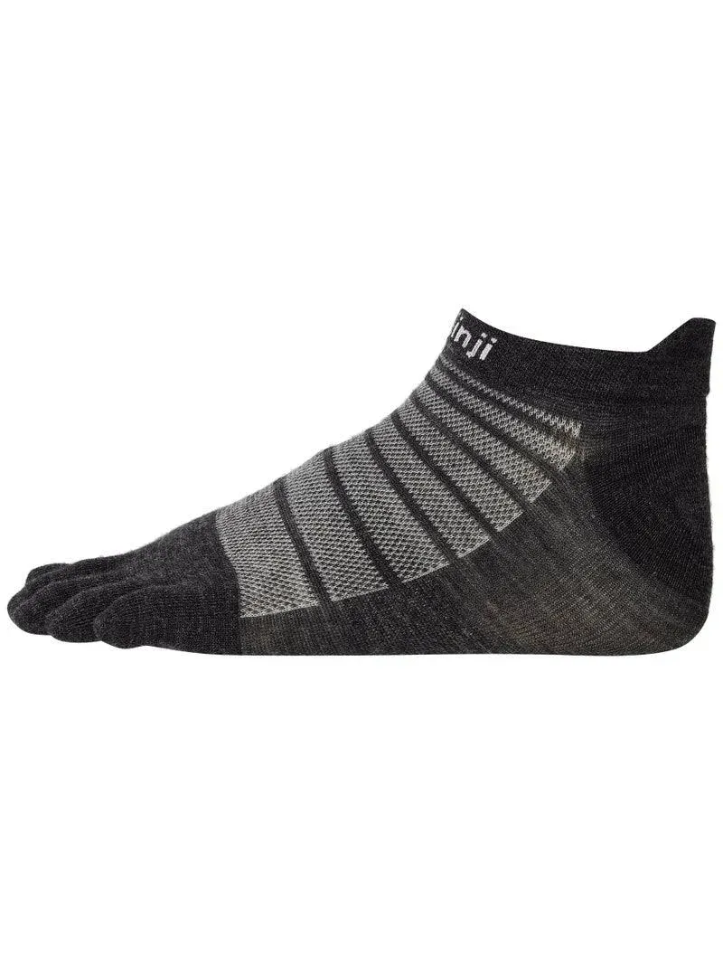 Injinji Run Lightweight No Show Wool L Slate