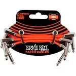 Ernie Ball Red Flex Ribbon Patch Cable 3"