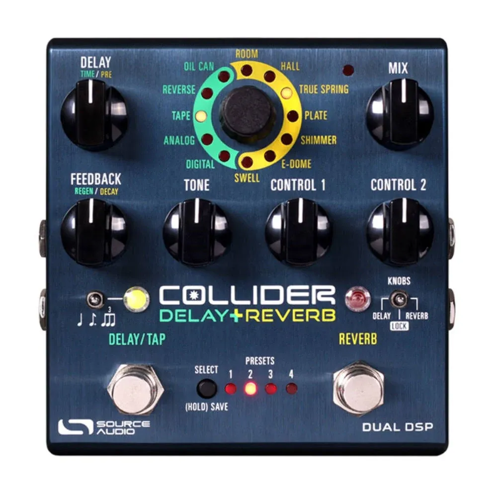 Source Audio SA263 Collider Stereo Delay Reverb Effects Pedal