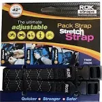 Rok Straps Pack Strap Black/Reflective 12"X42"X5/8"