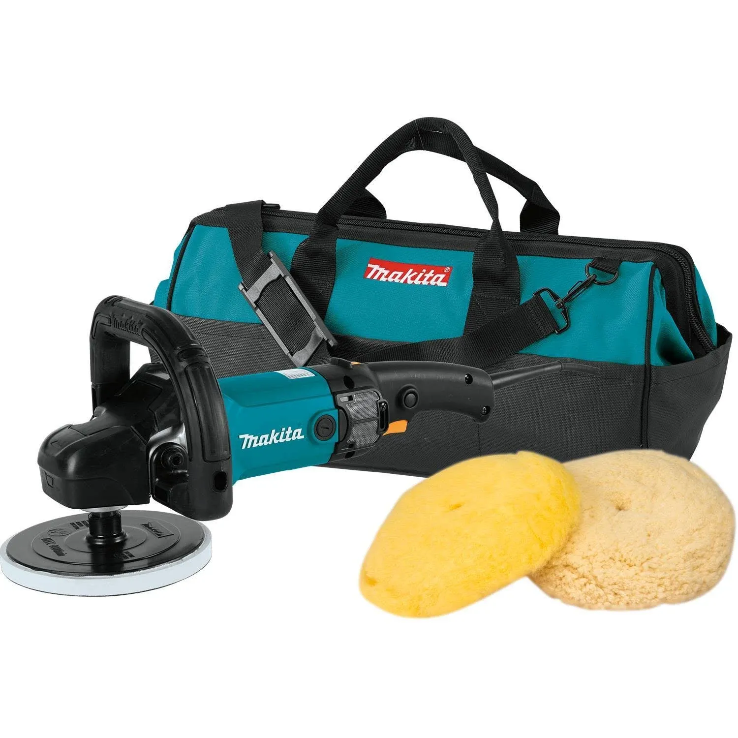 Makita 9237CX3 7-Inch Variable Speed Polisher-Sander with Polishing Kit