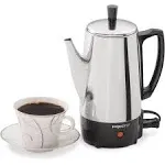 Presto 6-Cup Stainless Steel Coffee Maker, Silver