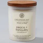 Chesapeake Bay Candle Peace & Tranquility Cashmere Jasmine Fragranced Jar Candle - 3.7 oz