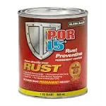 POR-15 45004 Rust Preventive Paint Gloss Black Quart