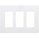 Enerlites SI8833-W WHITE 3 GANG DECORATOR WALL PLATE