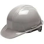 Pyramex SL Series Hard Hat, Cap Style, 4 Point Ratchet Suspension Gray