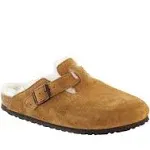 Birkenstock Women's Boston Shearling Clog in Mink Suede Size EU 40/US 9-9.5 Narrow