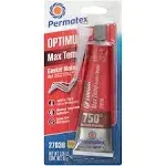 Permatex 27038 Optimum Red RTV Silicone Gasket Maker 3.35 Oz.