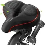 Oversized Bike Seat for Peloton Bike & Bike+, Wide Bicycle Saddle Replacement SEATS Compatible with Peloton Spin Bikes, Exercise or Road Bikes, Seat