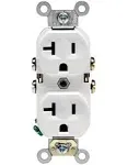 Leviton - CBR20-WMP - 20 Amps 125 Volt Duplex White Outlet 5-20R - 10/Pack