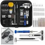 Eventronic Watch Repair Kit, Professional Watch Battery Replacement Tool, Watch Link & Back Removal Tool, Spring Bar Tool Set with Carrying Case for Men Women