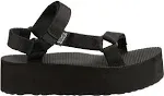 Teva platform sandal in black size 7.