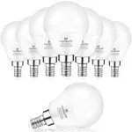 Hansang E12 LED Bulb 5000K Daylight 8 Pack Ceiling Fan Light Bulbs, A15 Candelabra LED Bulbs for Chandelier,6W 60W Incandescent Equivalent,600LM