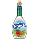 Hand-Painted Ranch Dressing Bottle Ornament