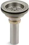 Kohler K-8801-BN Duostrainer Sink Drain & Strainer with Tailpiece Vibrant Brushed Nickel