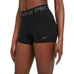 Nike Pro Women's 3" Shorts Black/Grey / M