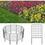 19 Packs No Dig Decorative Garden Fence for Yard, 20 Ft(L) X 24 in(H) Animal Barrier Fence, Rustproof Metal Garden Fence Border for Dog, Rabbits, and Patio Temporary Fence Stakes Defense