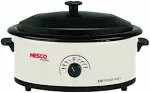 Nesco 6 Qt. Ivory Roaster With Porcelain Cookwell, White