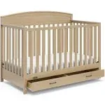 Graco - Benton 5-in-1 Convertible Crib with Drawer - Driftwood