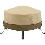 Classic Accessories Veranda Water-Resistant 30 Inch Round Fire Pit Cover, Patio Furniture Covers