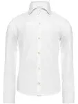 OppoSuits Boys' White Knight Solid Shirt