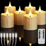 Yunsheng Rechargeable Flameless Votive Candles