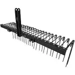 Field Tuff 3 Point 72 inch Durable Powder Coated Steel Pine Straw Rake