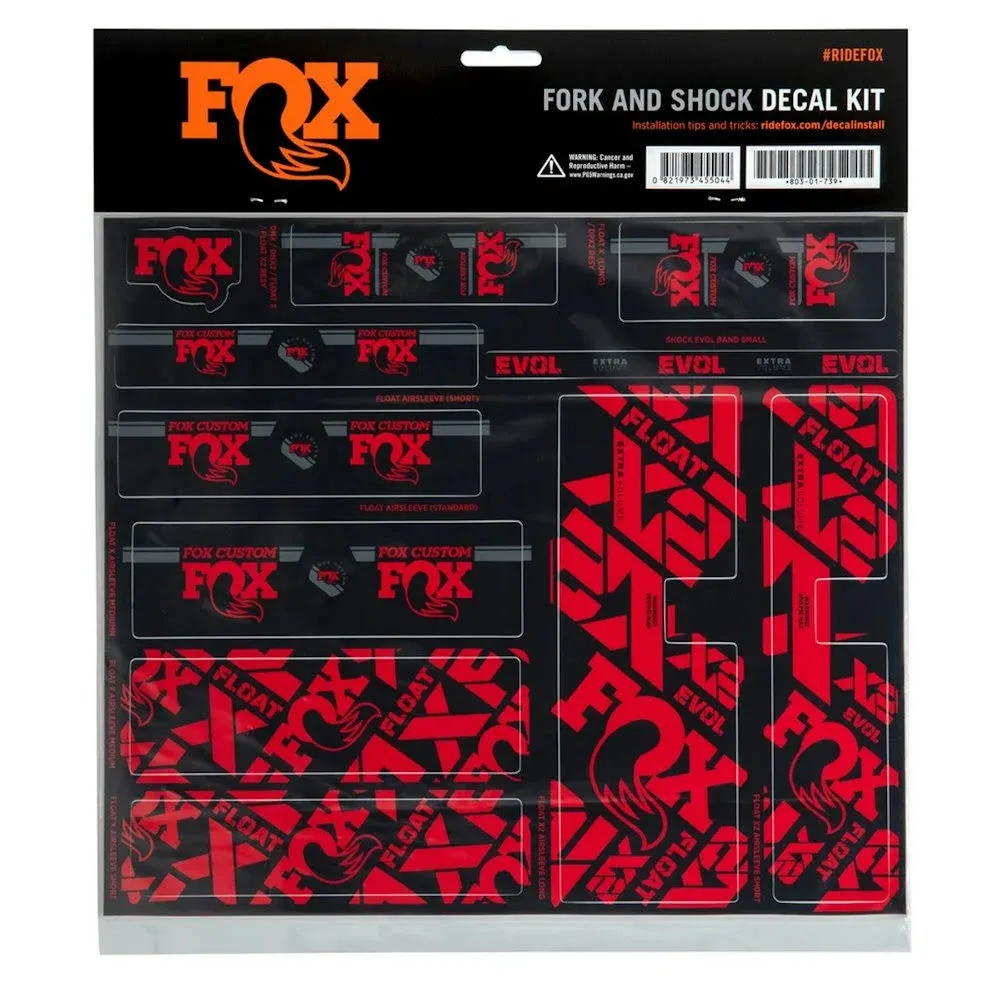 FOX Fork and Shock Decal Kit