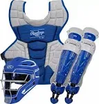 Rawlings Intermediate Velo 2.0 Catcher's Set Royal/White