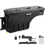 VEVOR Truck Bed Storage Box, Fits 2015-2020 Ford F150, Driver Side, Lockable Lid