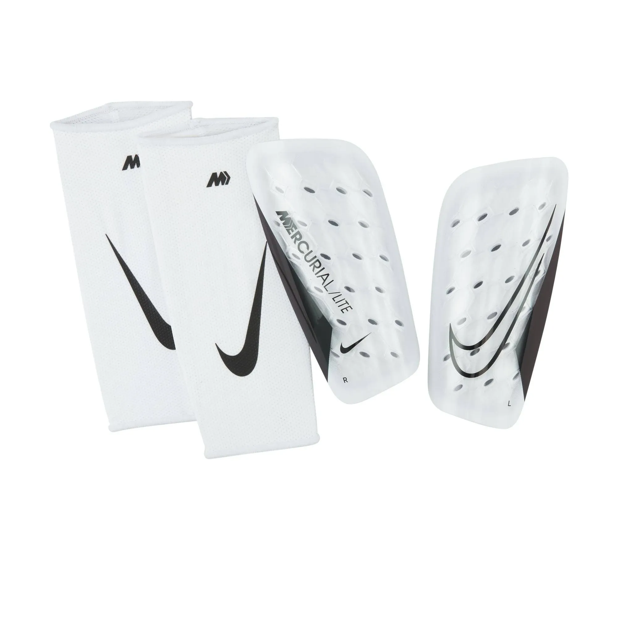 Nike Mercurial Lite Shin Guards White/Black, M